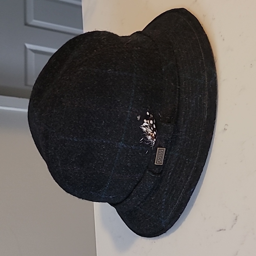 Dobbs wool hat Sz L 73/4 - 73/8 Grey Vintage Unisex
